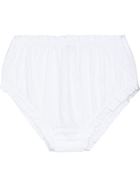Maison Essentiele frill-detailed linen pyjama shorts