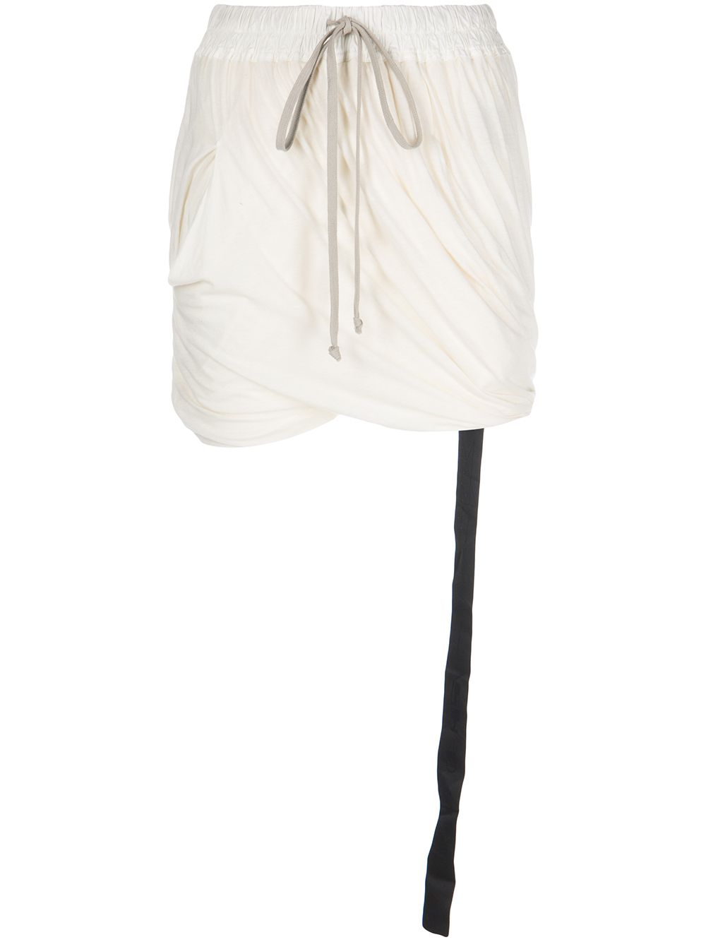 

Rick Owens drawstring gathered shorts - White