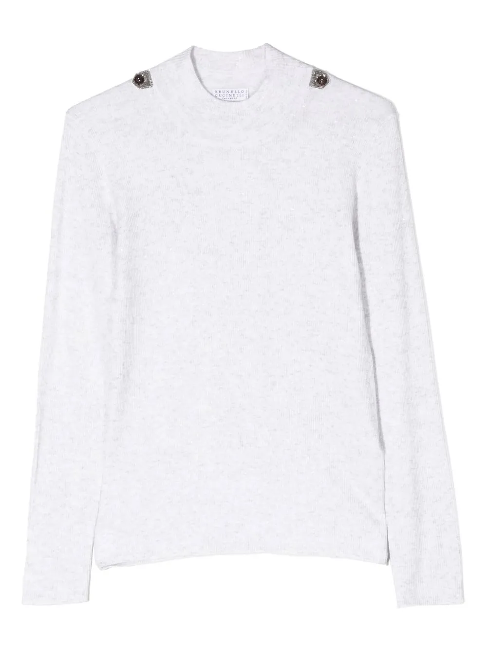 

Brunello Cucinelli Kids crew-neck cashmere jumper - White