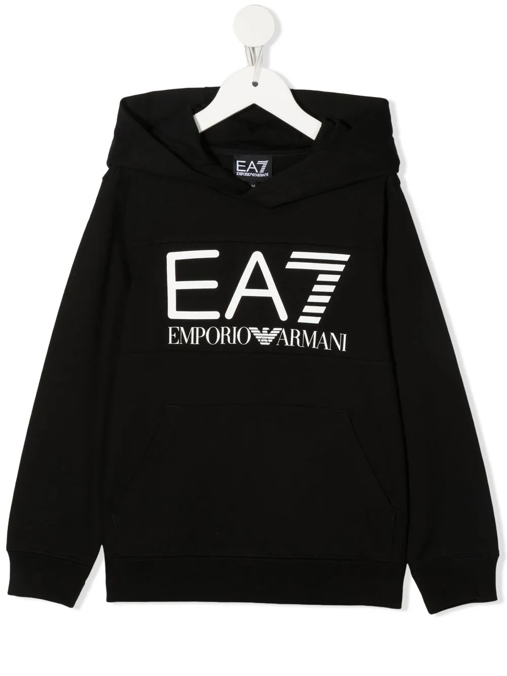 

Emporio Armani Kids logo-print pullover hoodie - Black