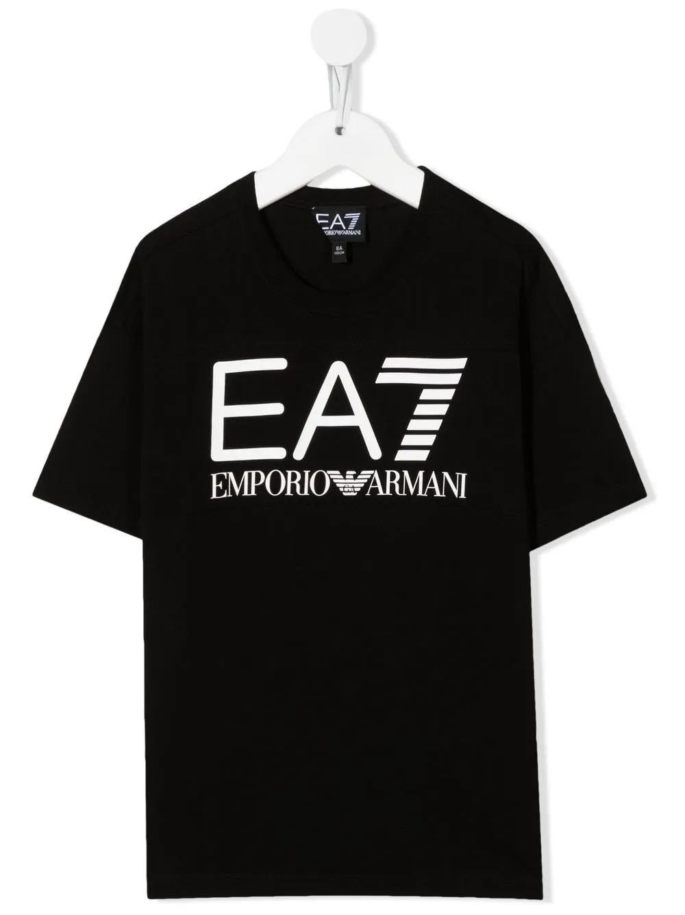 

Emporio Armani Kids logo print T-shirt - Black