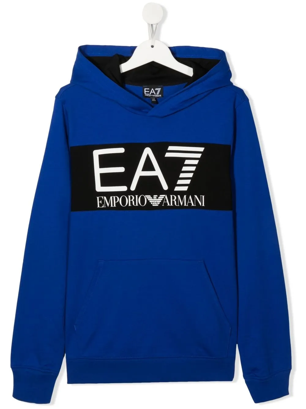 

Emporio Armani Kids TEEN logo-print pullover hoodie - Blue