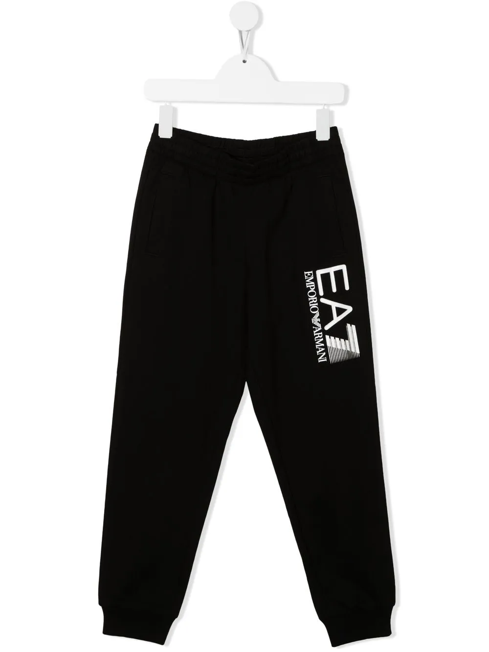 

Emporio Armani Kids pants con logo estampado - Negro