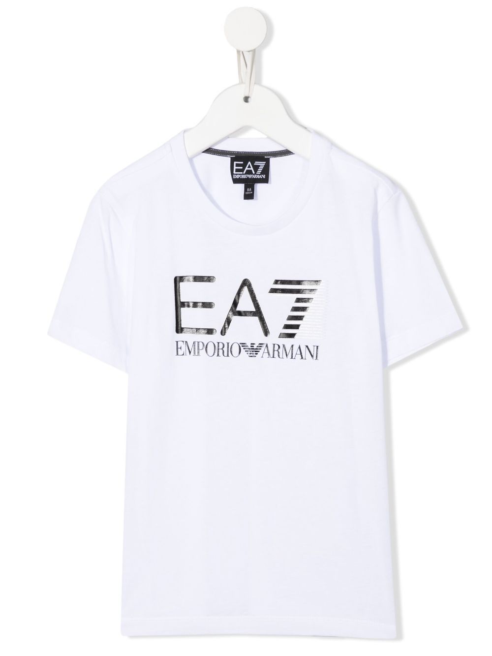 

Emporio Armani Kids playera con logo estampado - Blanco