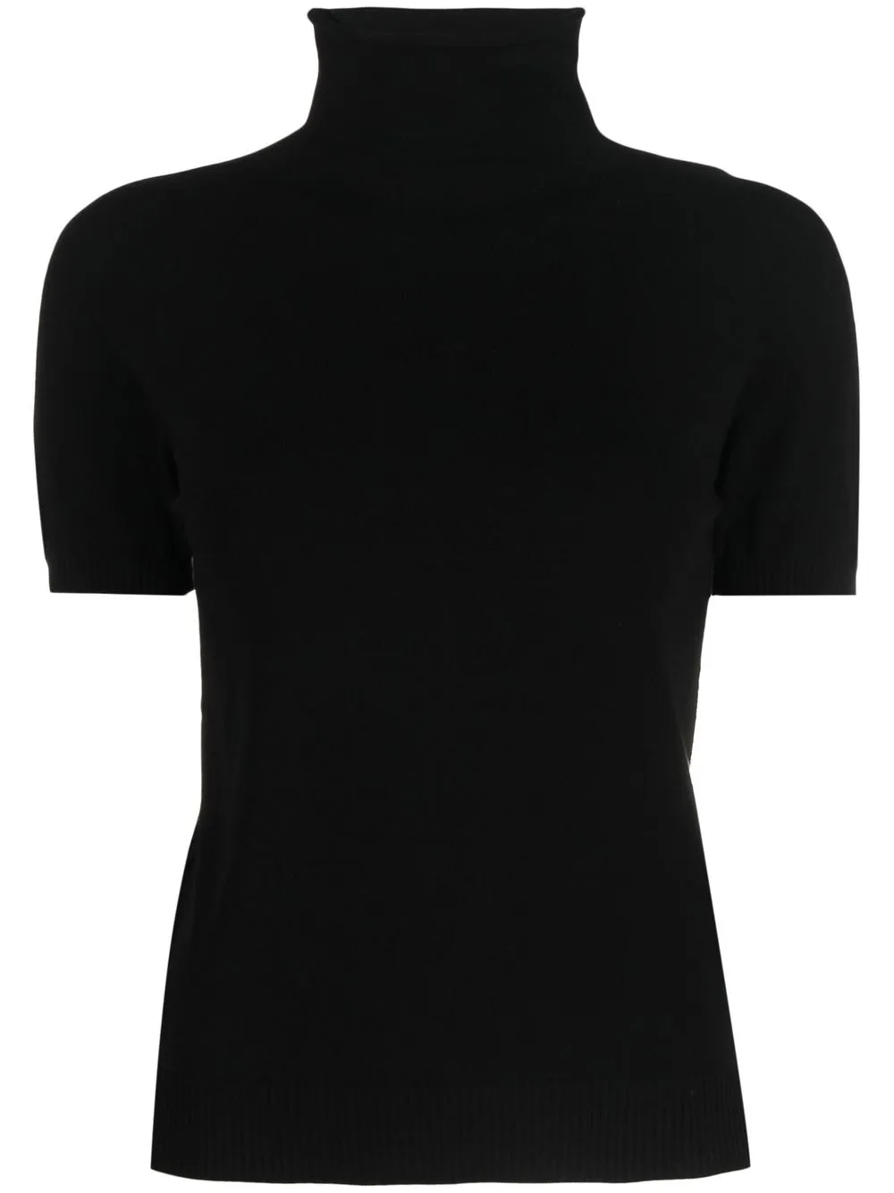 

TWINSET short-sleeved turtle neck top - Black