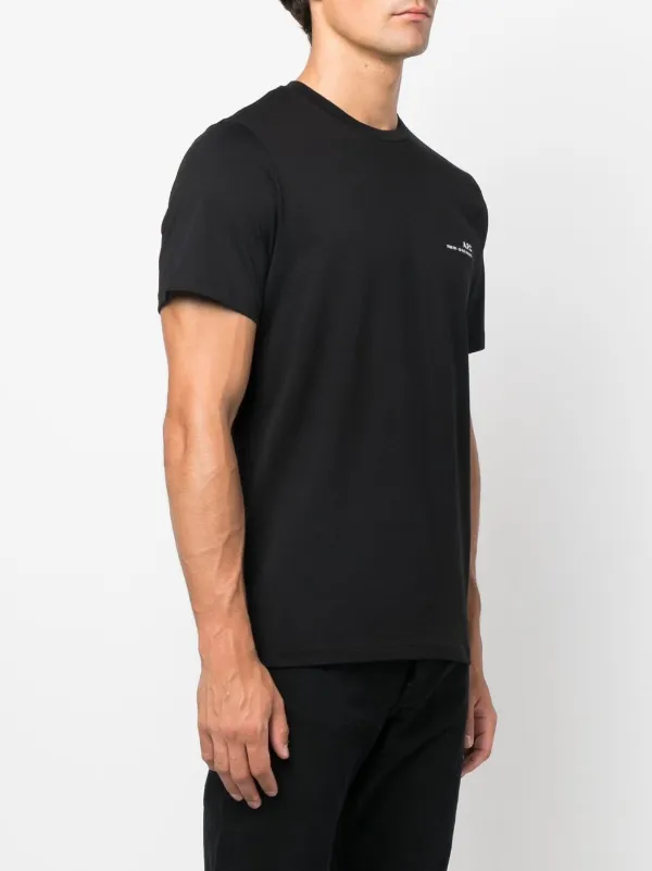 A.P.C. Item logo-print T-shirt | Black | FARFETCH