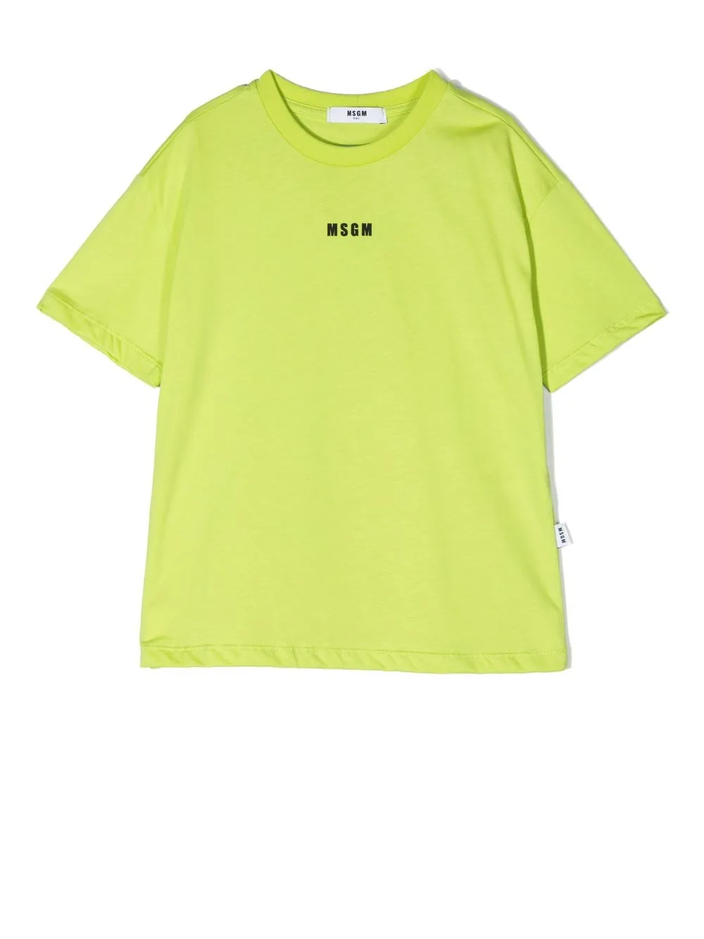 

MSGM Kids playera con logo estampado - Verde