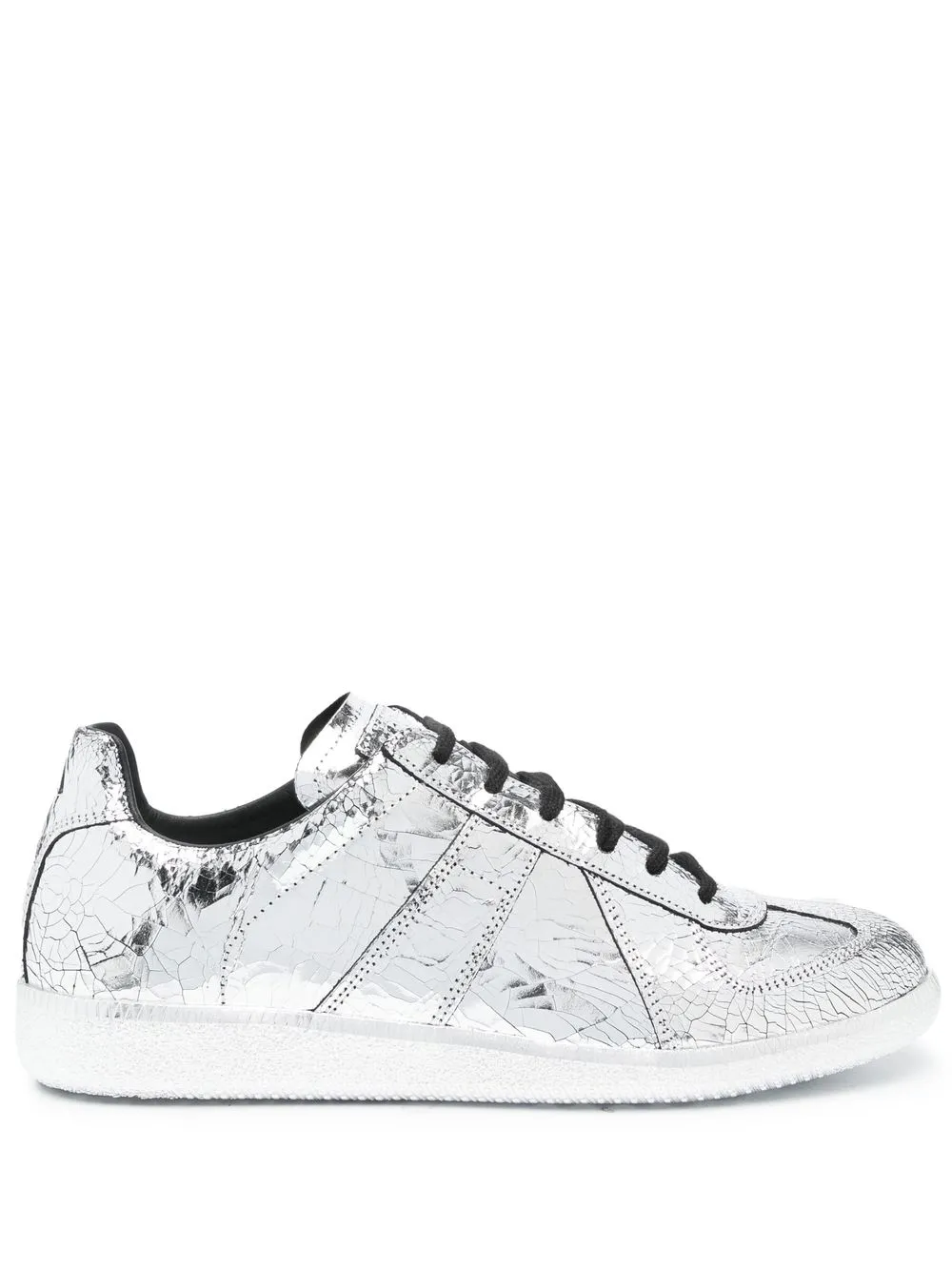 Maison Margiela Metallic Leather low-top Sneakers - Farfetch