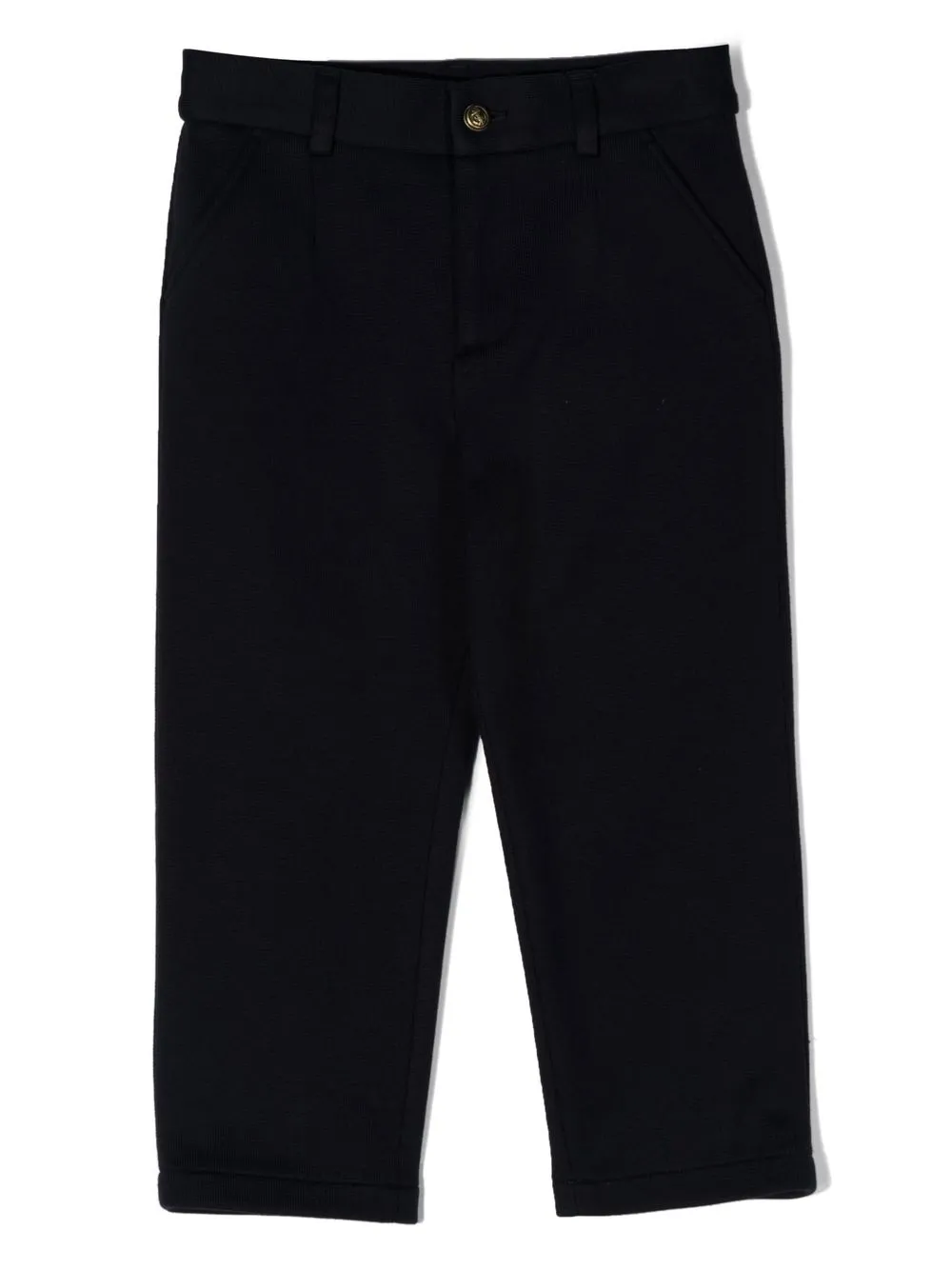 

Dolce & Gabbana Kids logo patch straight-leg trousers - Blue