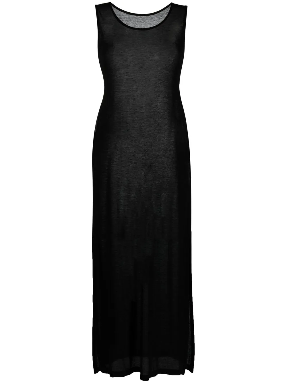 

Yohji Yamamoto vestido semitransparente - Negro