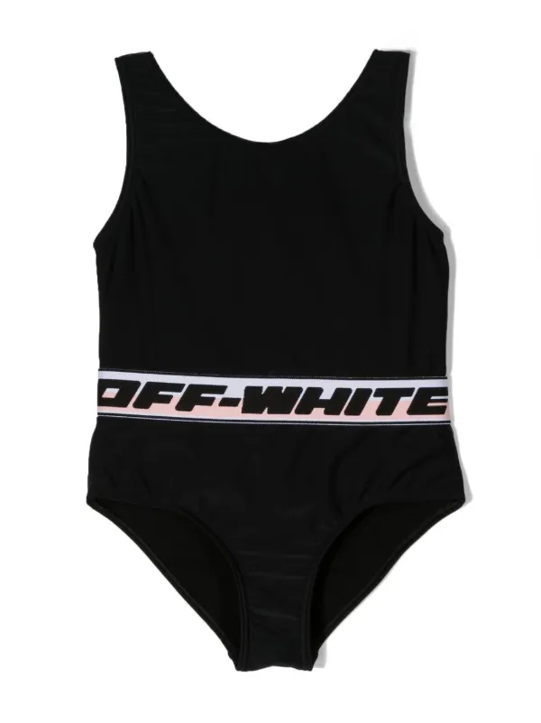 Off store white swimwear