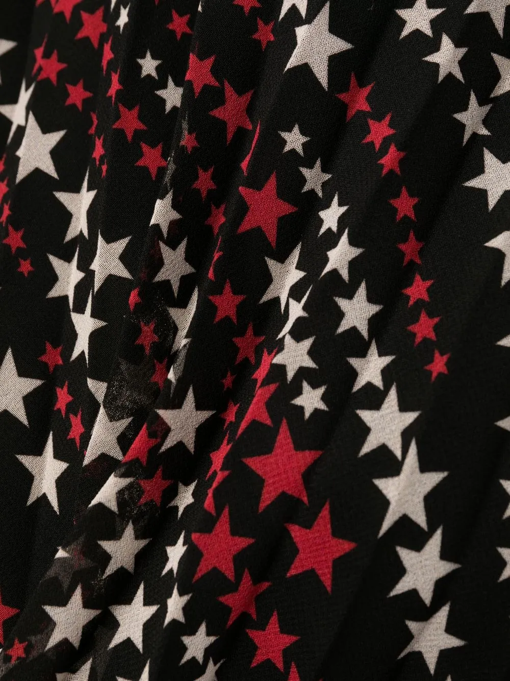 Star Print Pleated Dress