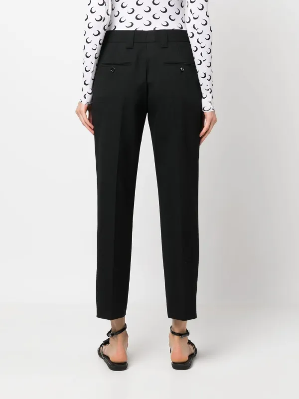 Prada straight-leg Cut Trousers | Black | FARFETCH PT