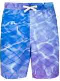 BLUE SKY INN Pool-print swim shorts