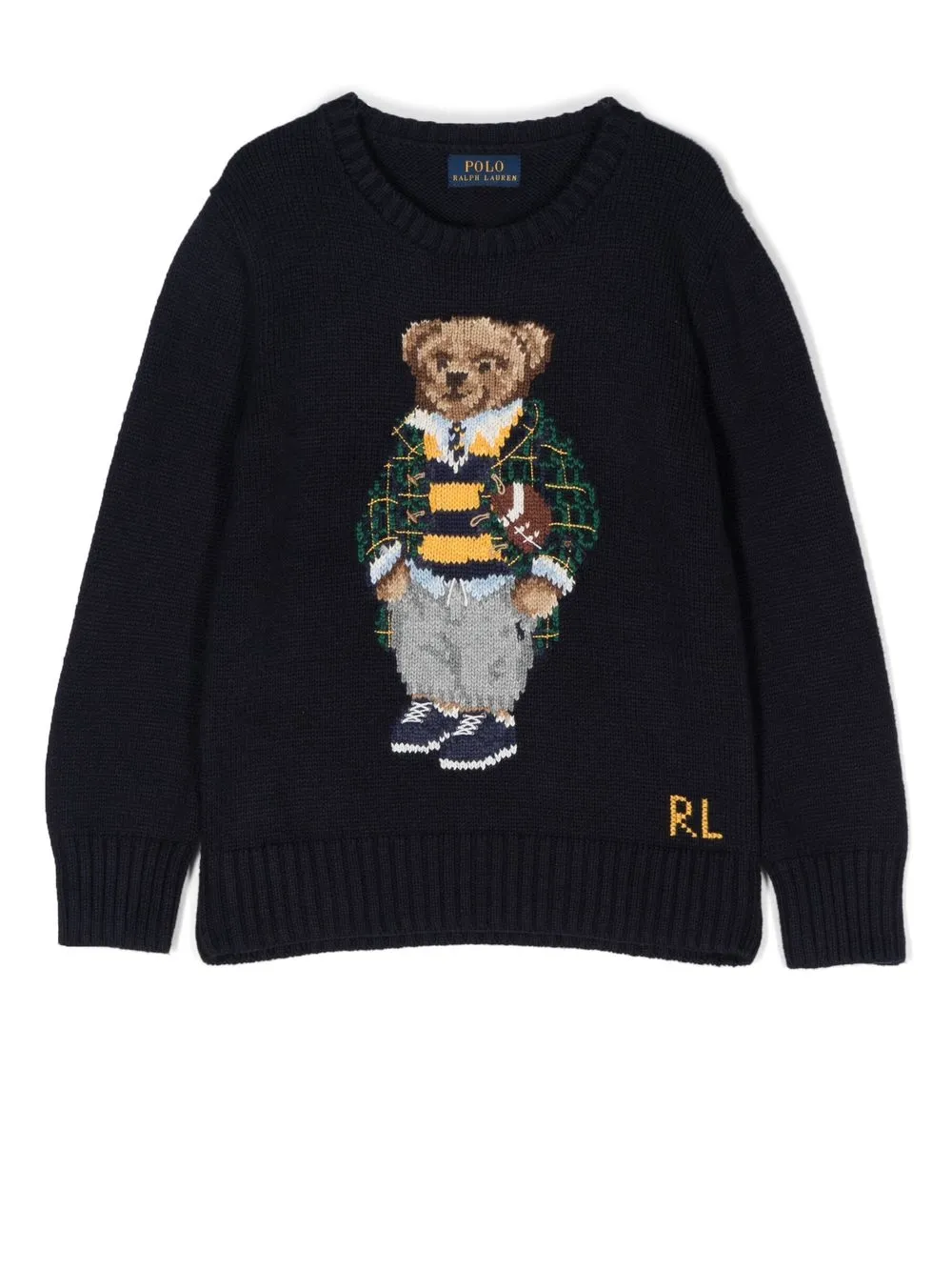 

Ralph Lauren Kids suéter con motivo Polo Bear - Azul