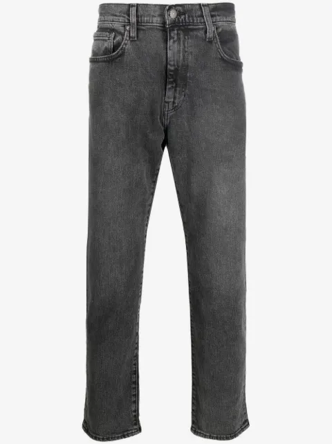 Levi's logo-patch straight-leg jeans