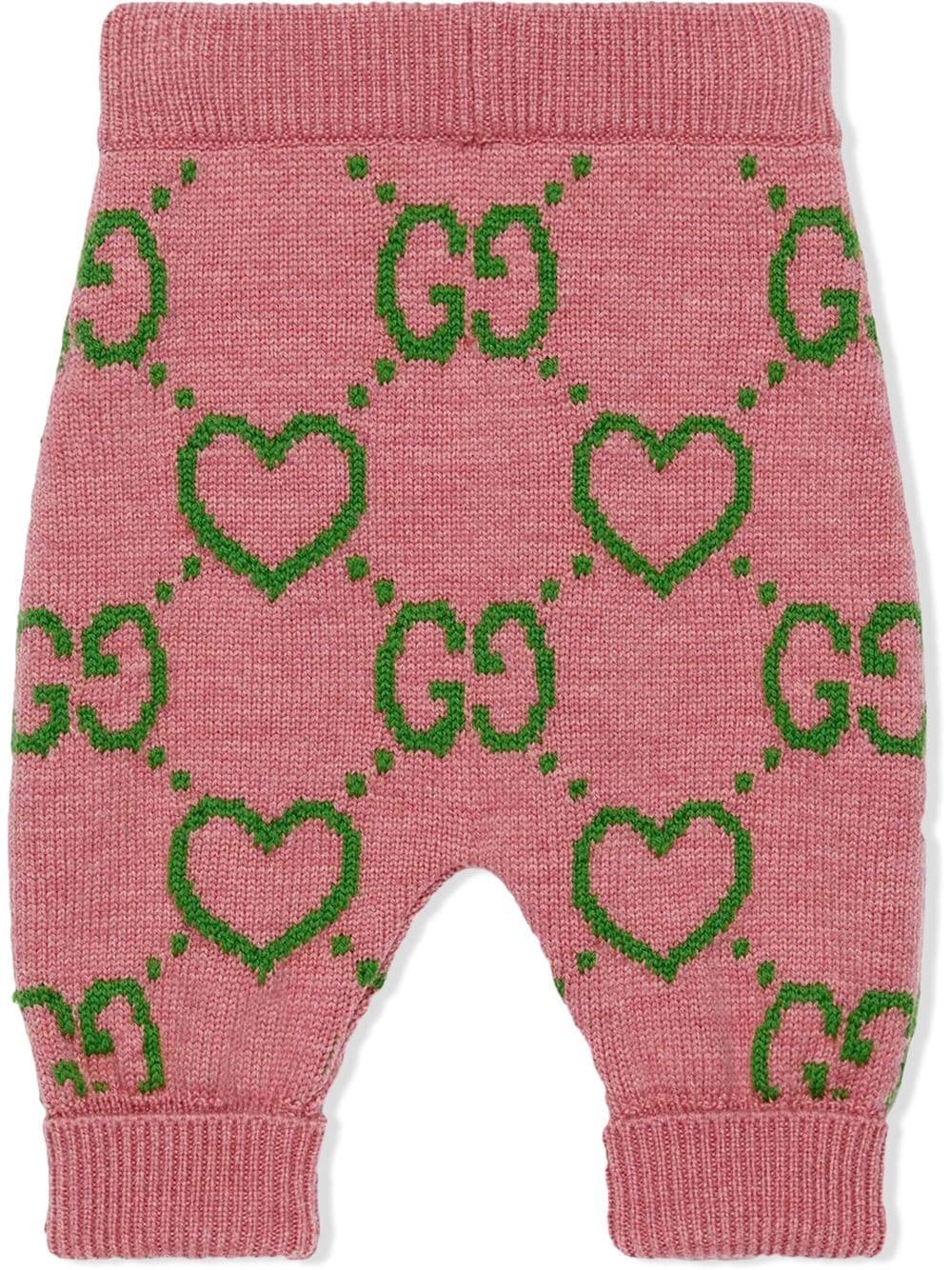 Gucci Kids Broek met intarsia logo - Roze