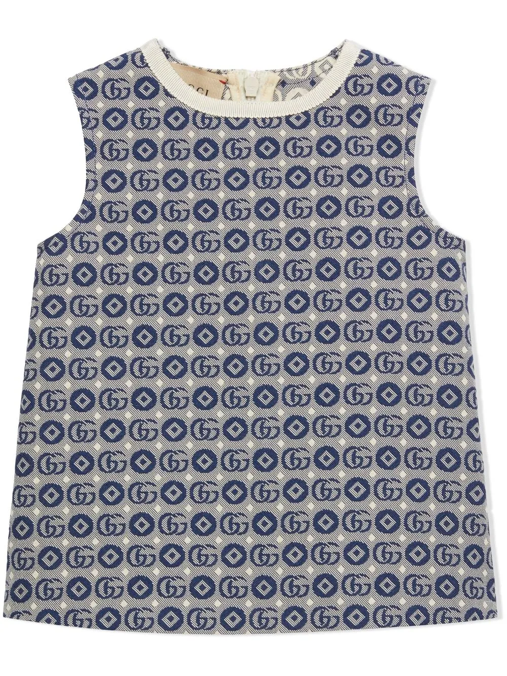 

Gucci Kids Double G knitted dress - Blue