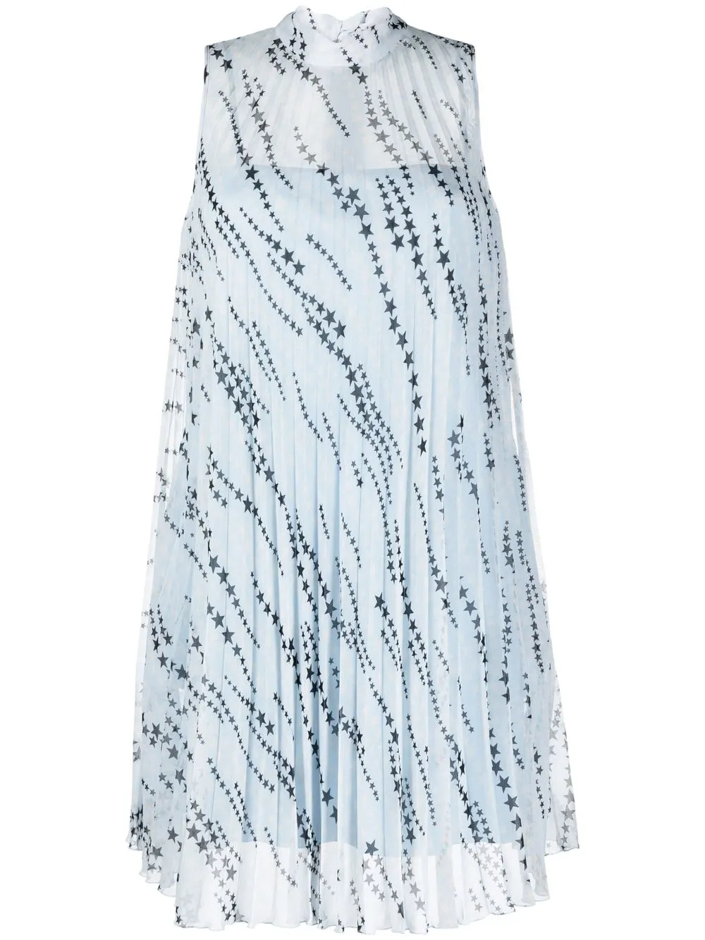 

RED Valentino vestido sin mangas con estrella sestampadas - Azul