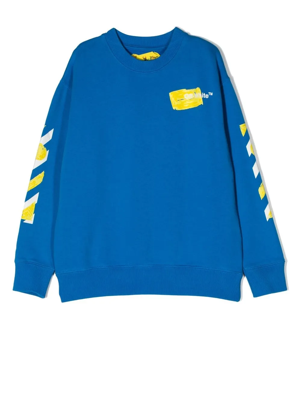 

Off-White Kids logo-print cotton sweatshirt - Blue