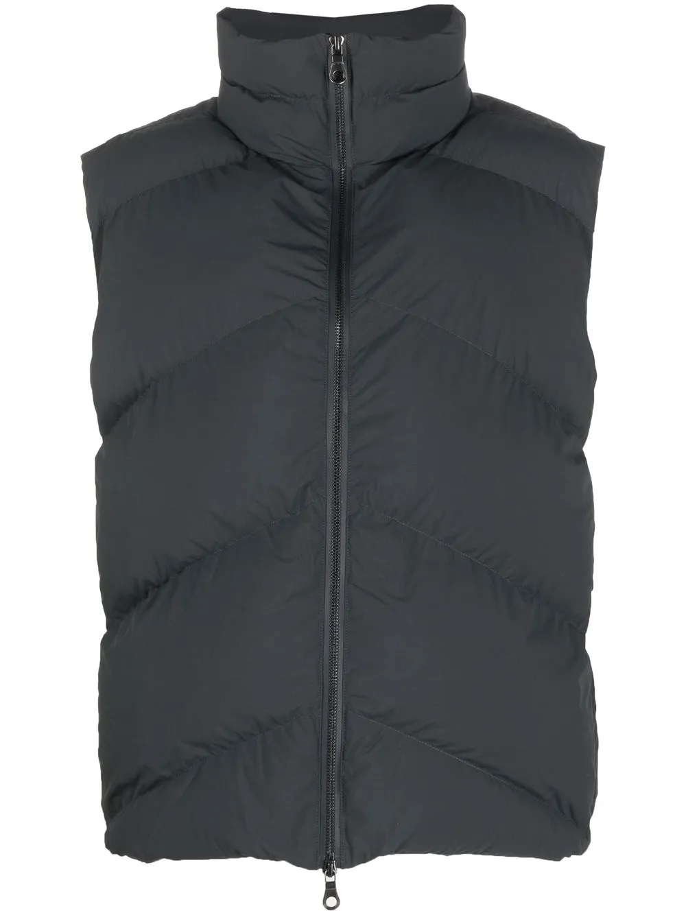 

Studio Nicholson quilted funnel neck gilet - Grey