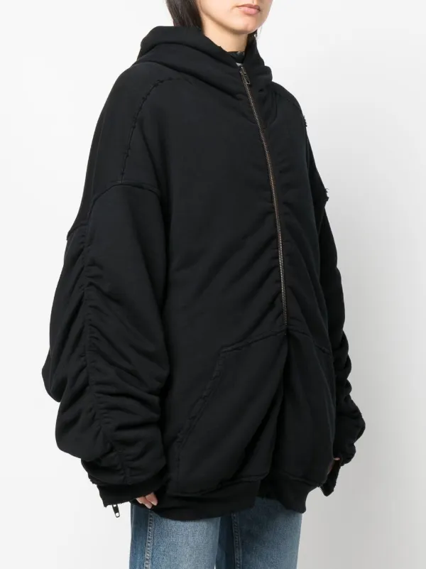 Oversized hooded store bomber jacket