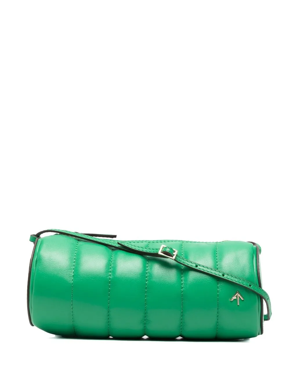 

Manu Atelier Padded Cylinder leather shoulder bag - Green