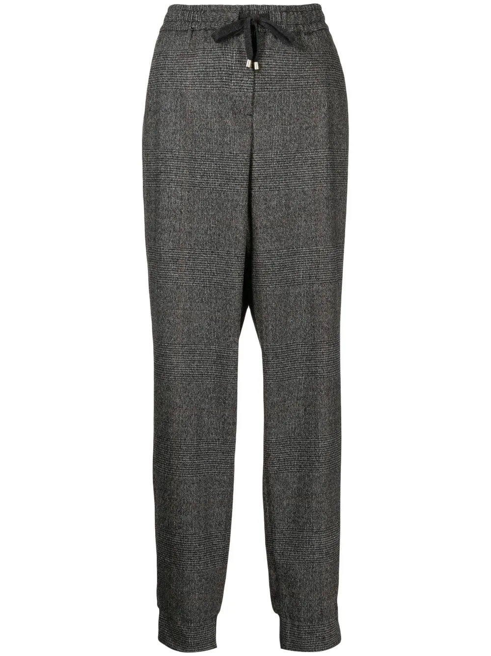 

Lorena Antoniazzi pantalones a cuadros con cordones - Gris