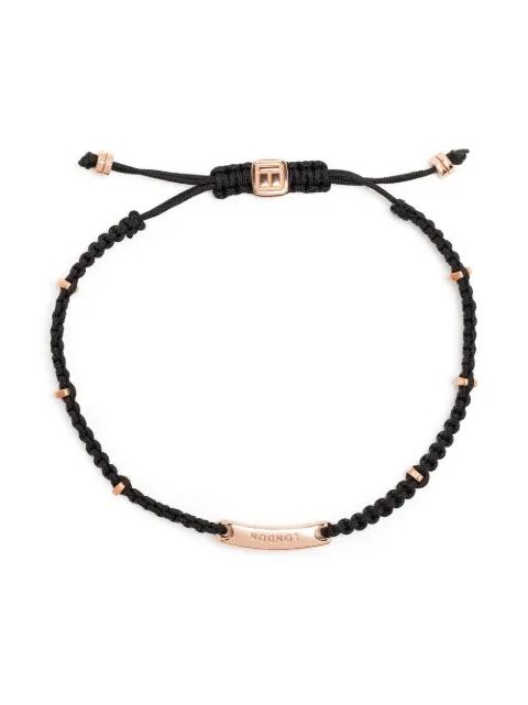 Tateossian Baton macramé silver bracelet