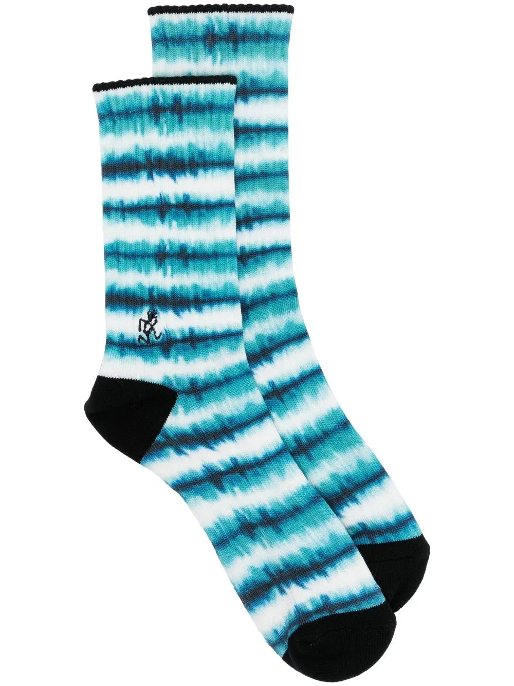 

Gramicci embroidered-logo striped socks - Black