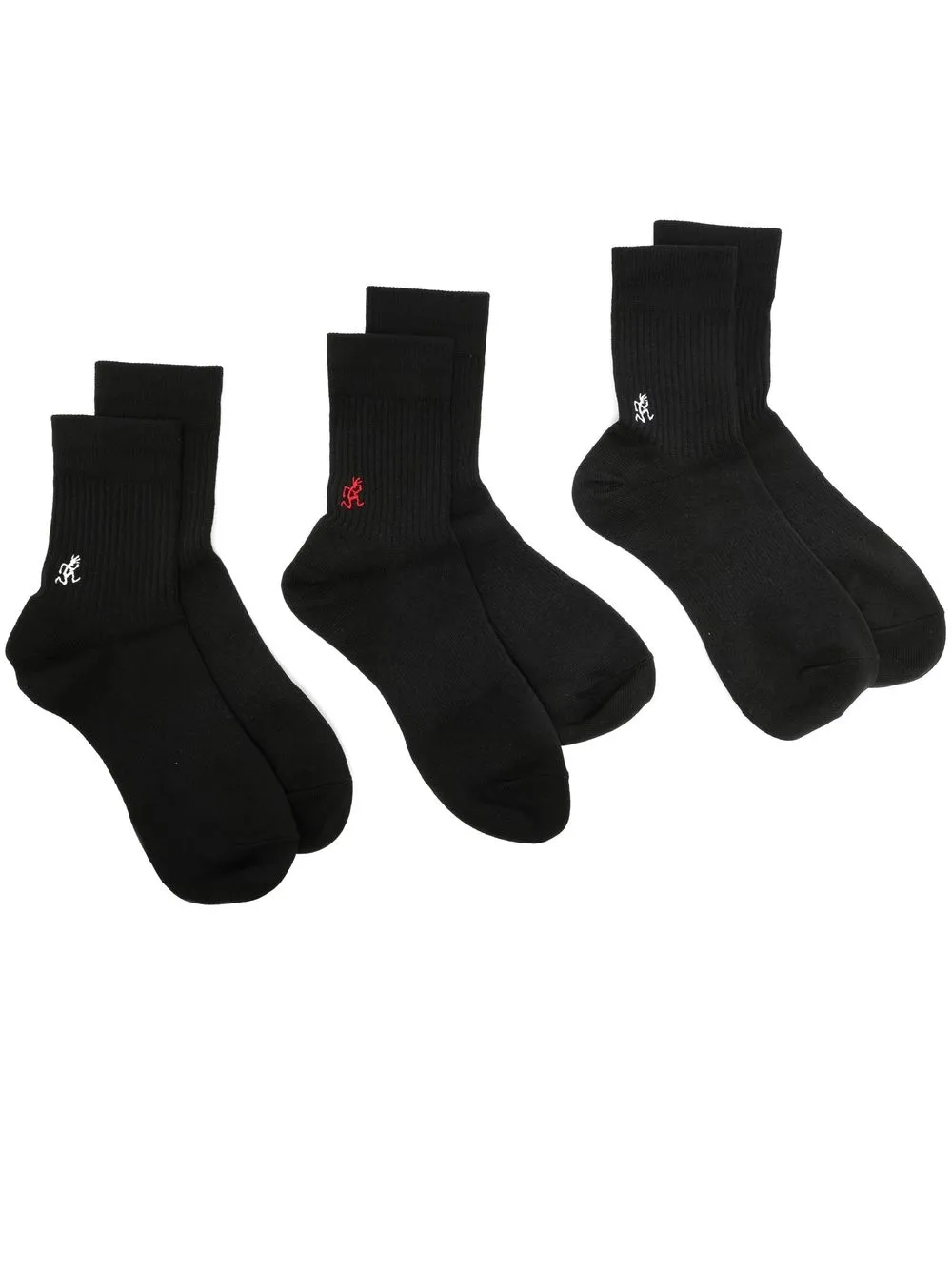 

Gramicci ribbed-knit 3 pack socks - Black