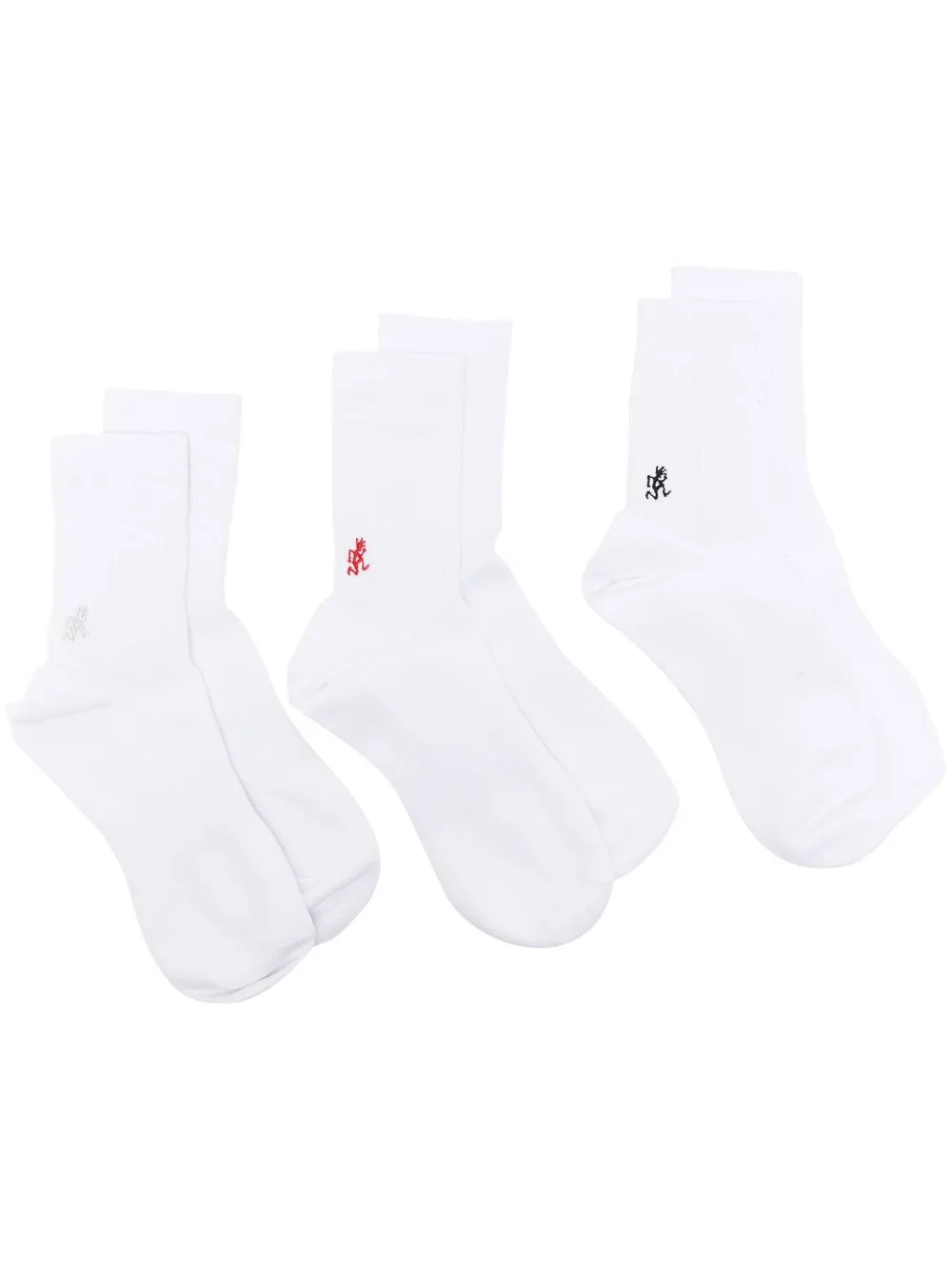 

Gramicci ribbed-knit 3 pack socks - White