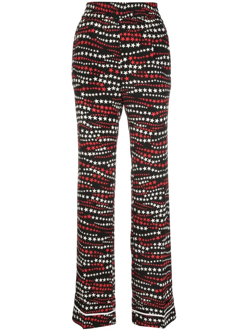 

RED Valentino pantalones con estrellas estampadas - Negro