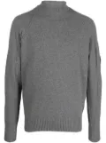 C.P. Company logo-plaque roll-neck jumper - Grey