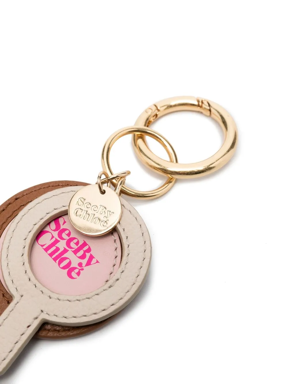 See By Chloé logoprint Leather Keyring Farfetch