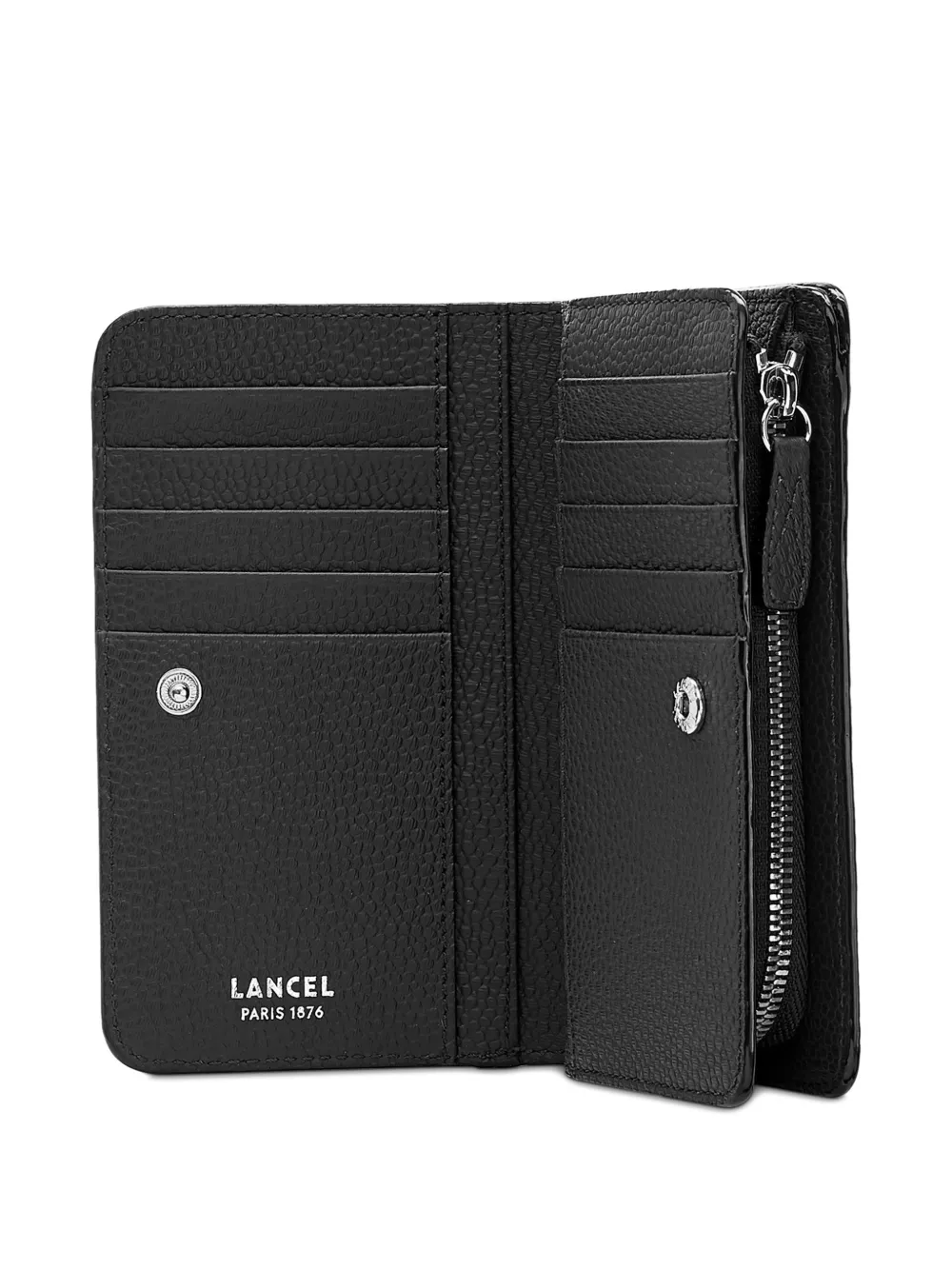  Lancel Ninon Zipped Wallet - Black 