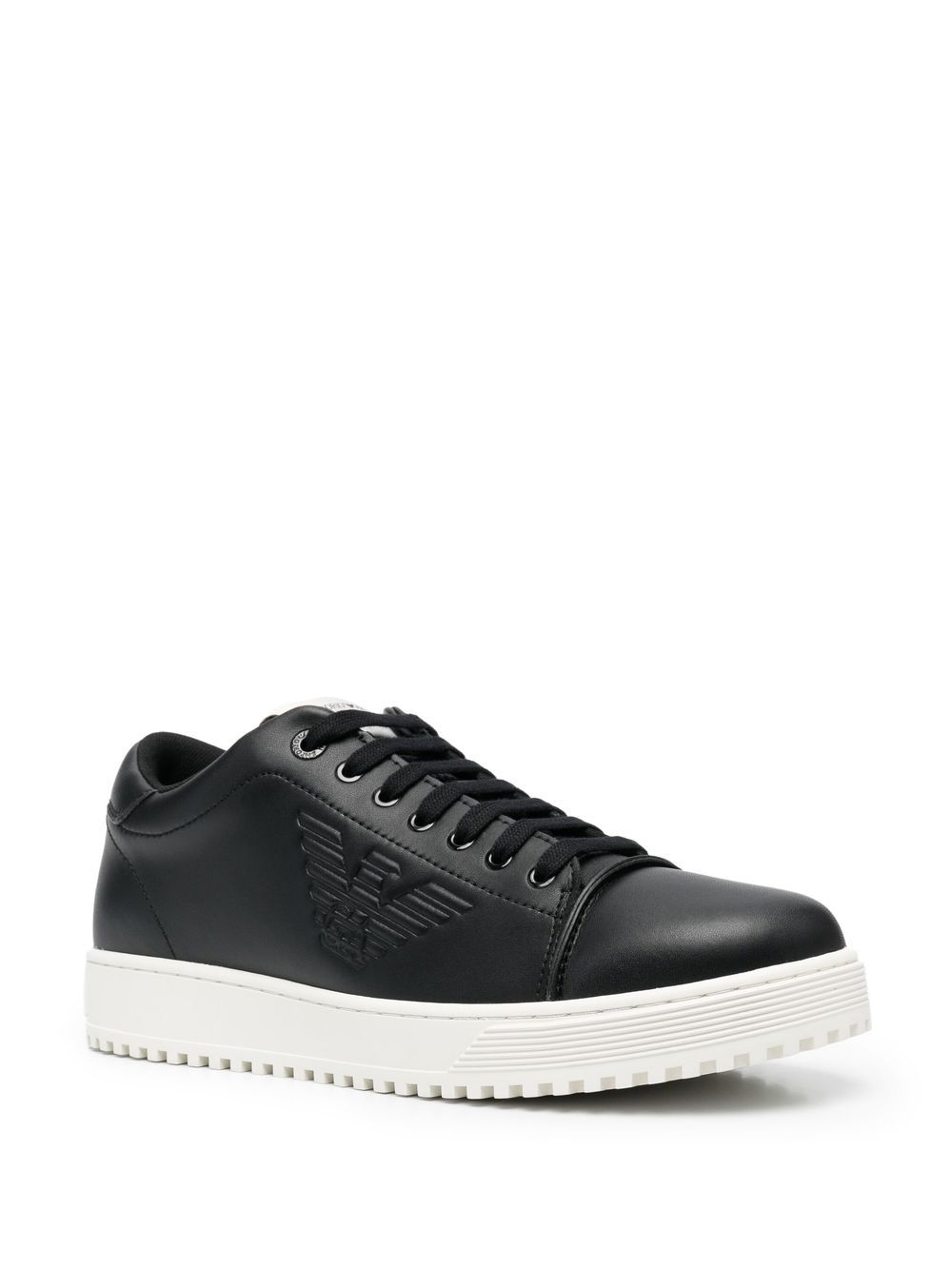 Emporio Armani Sneakers met logodetail - Zwart