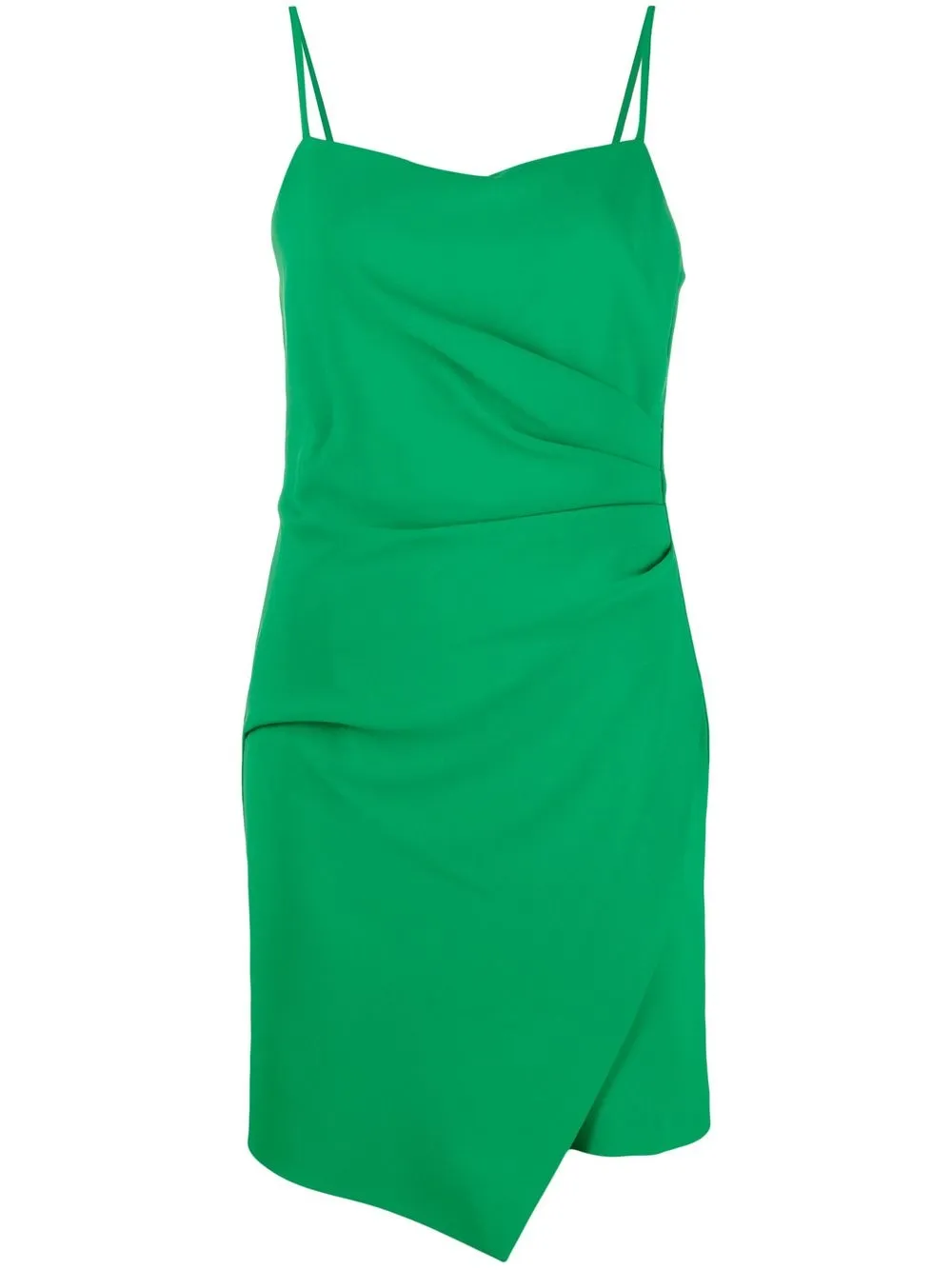 

PINKO vestido corto con diseño fruncido - Verde