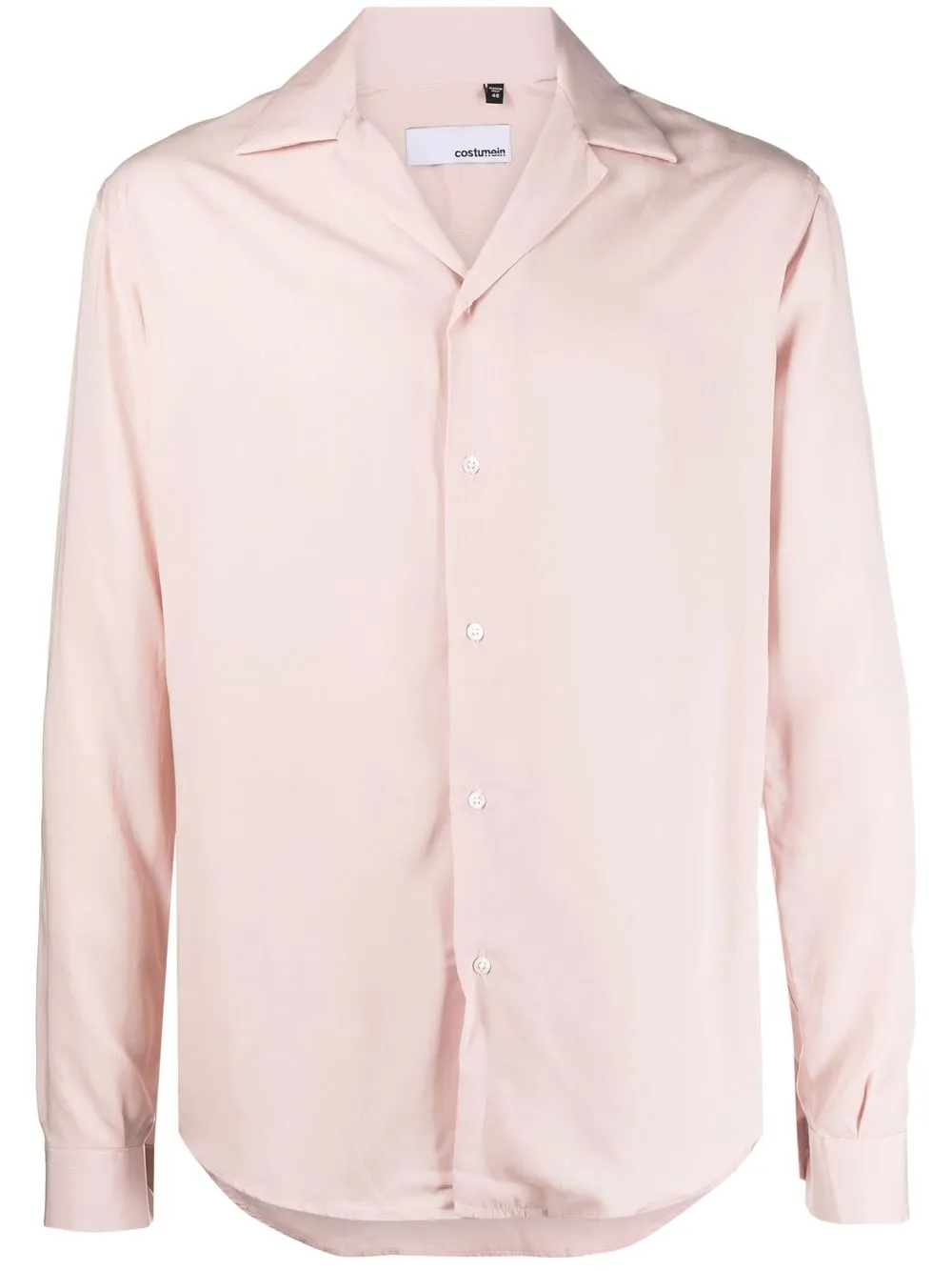 

Costumein Cuban-collar long-sleeved shirt - Pink