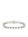 Hatton Labs Daisy crystal tennis bracelet - Silver