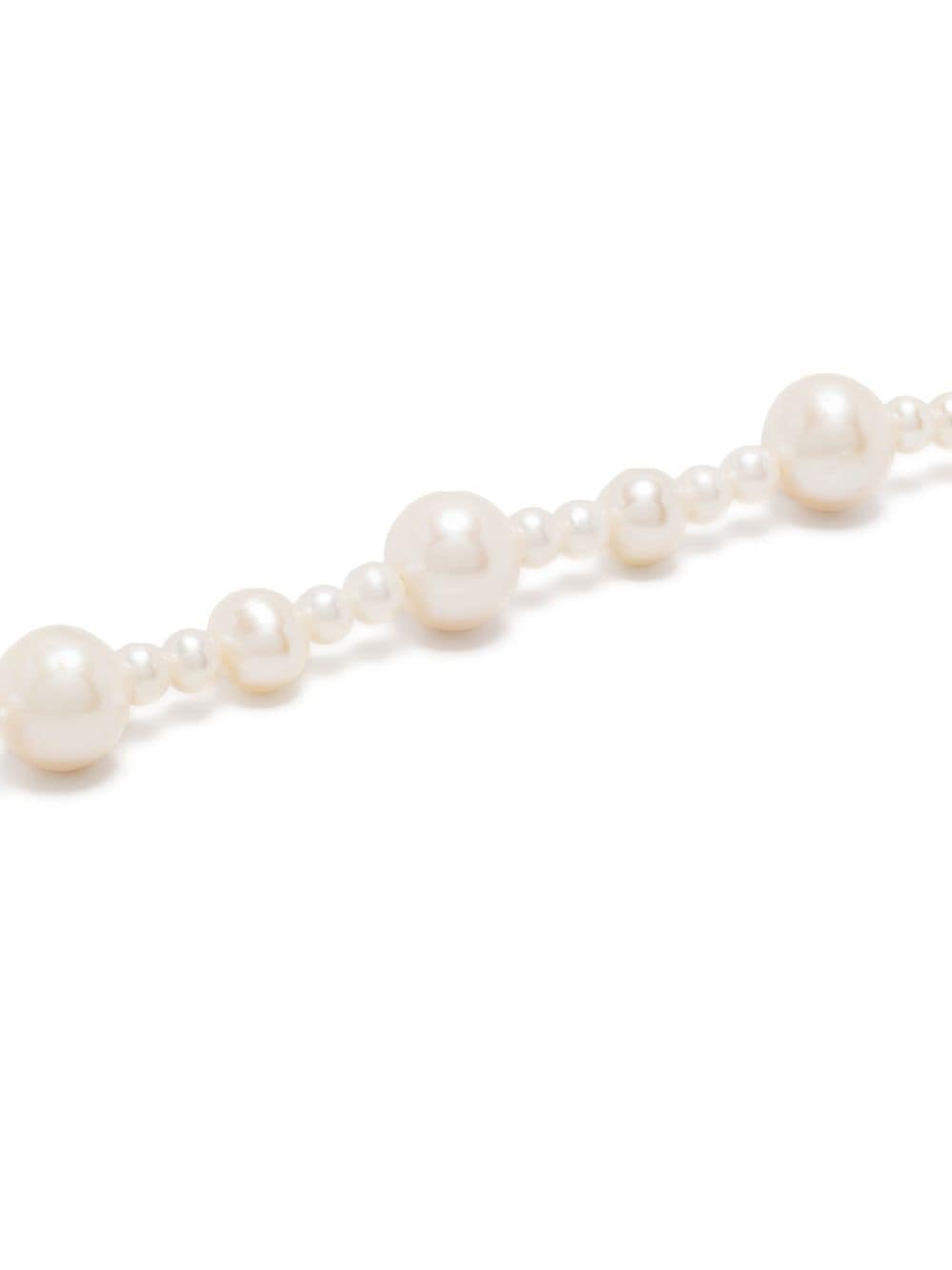 Shop Hatton Labs Xl Pebbles Pearl Bracelet In White