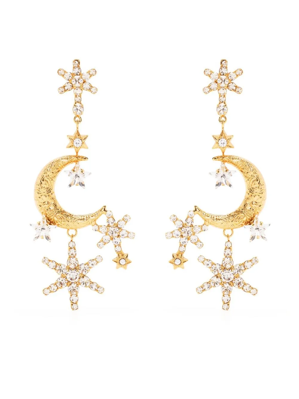 Jennifer Behr Deva celestial crystal earrings | Gold | Image 1