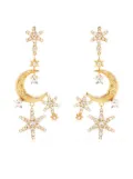 Jennifer Behr Deva celestial crystal earrings - Gold