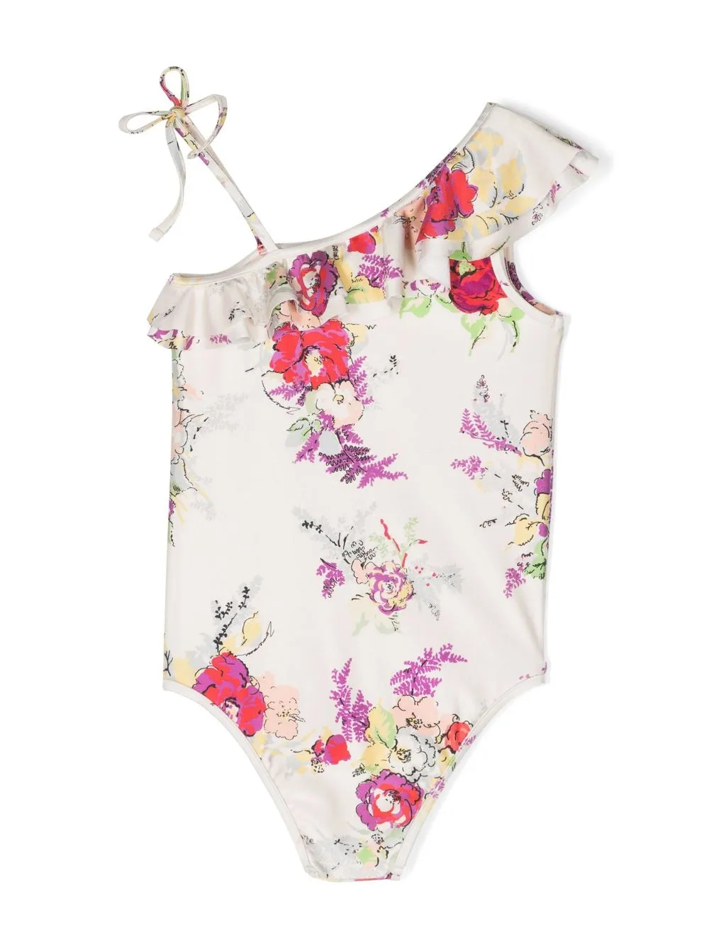 Image 2 of ZIMMERMANN Kids floral-print frill-trim swimsuit