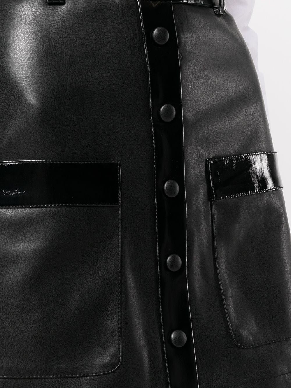 STAUD Paper faux-leather Mini Skirt - Farfetch