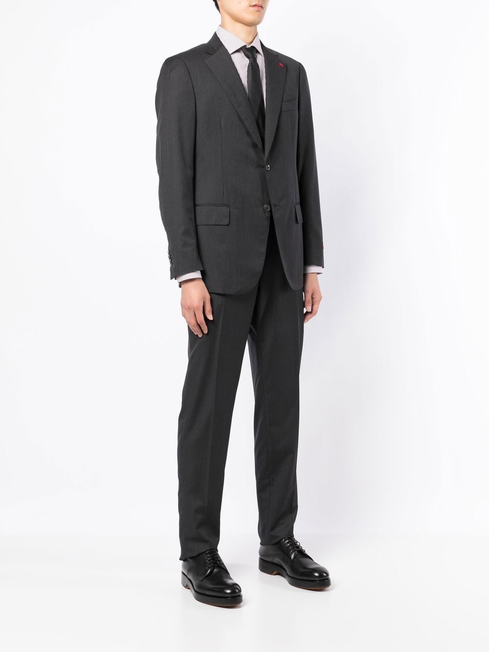 Isaia Gregory single-breasted Suit - Farfetch