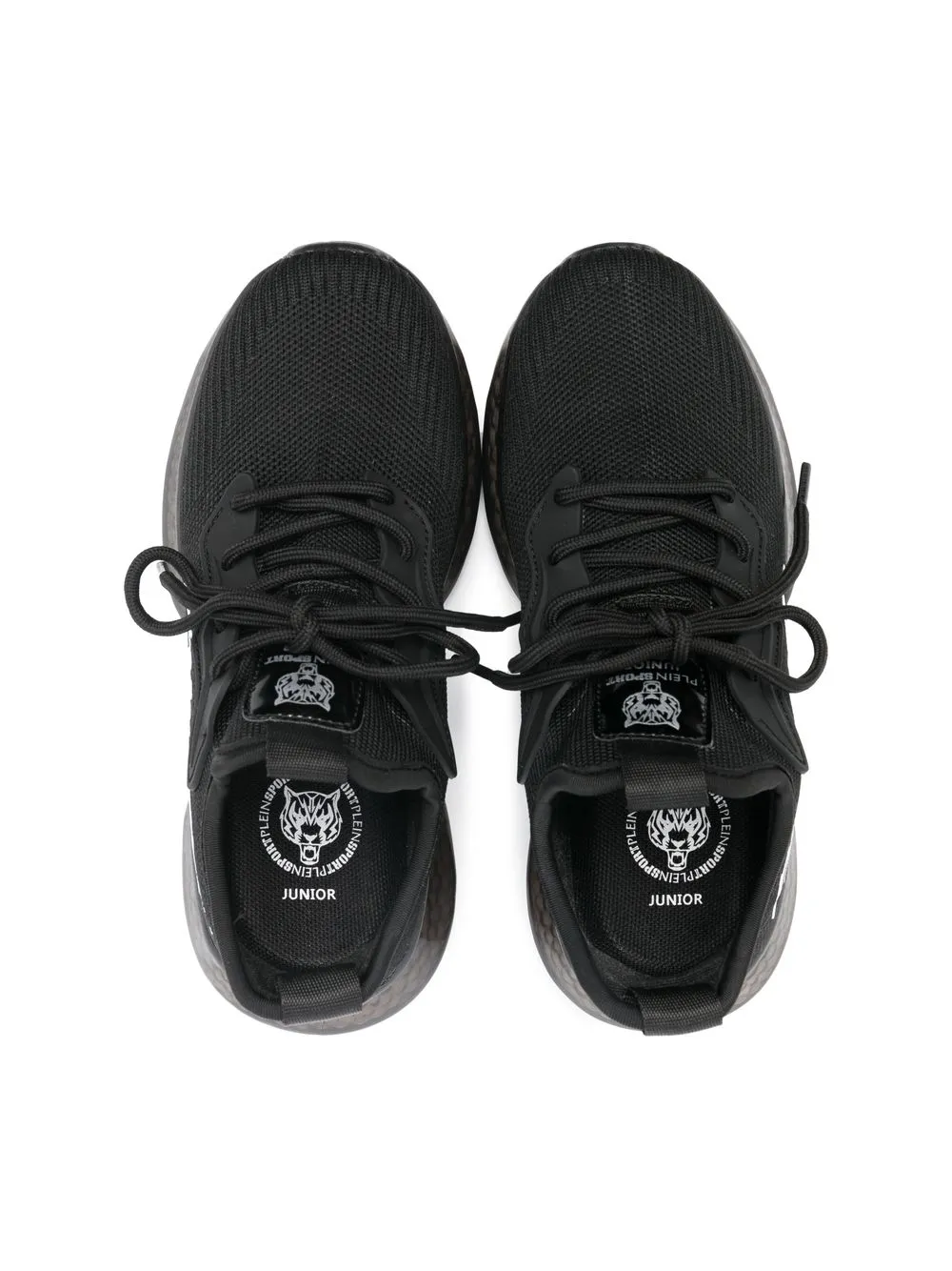 Plein Sport Logo-print Lace-up Sneakers In Black