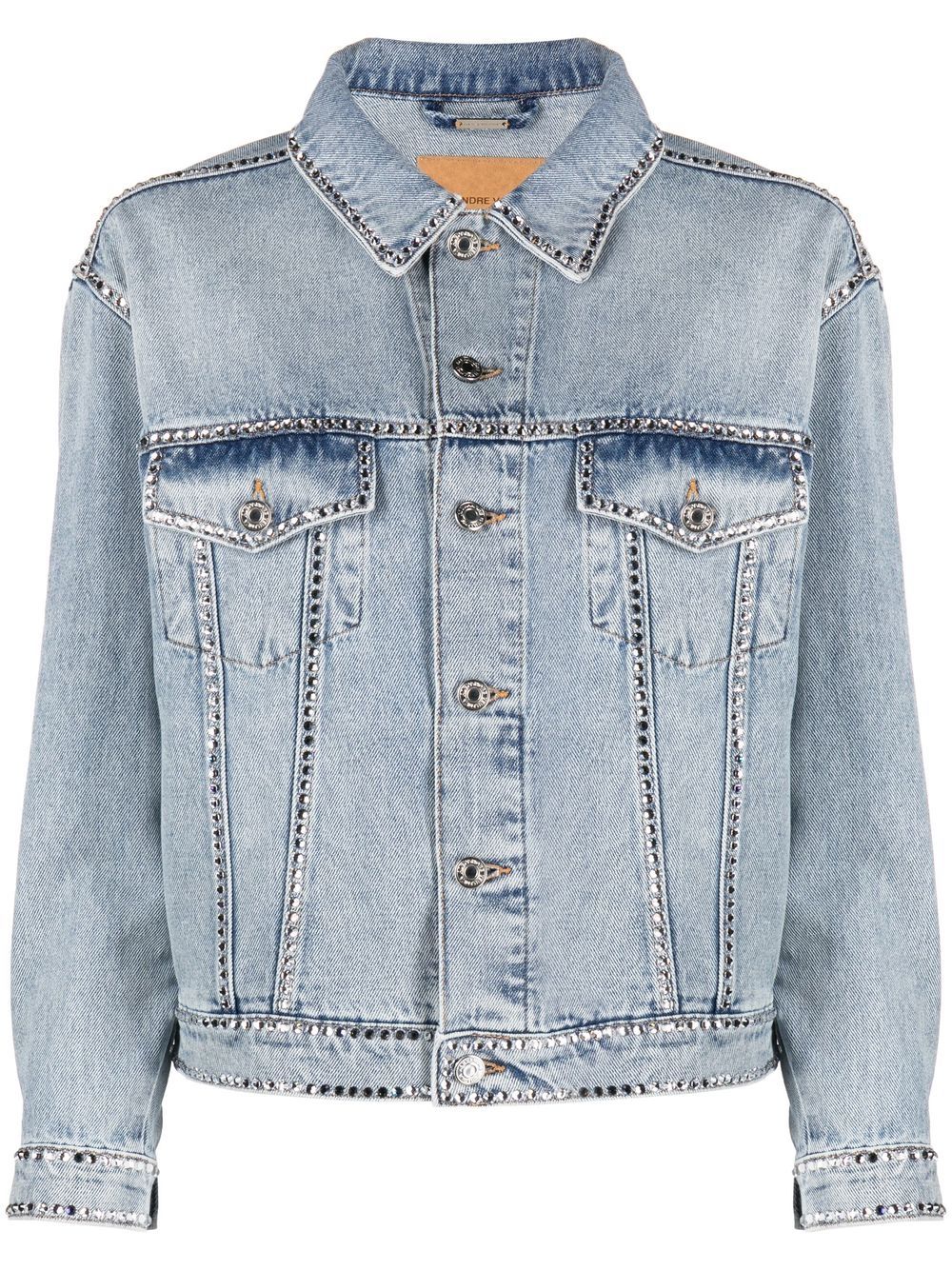 Alexandre Vauthier crystal-embellished Denim Jacket - Farfetch