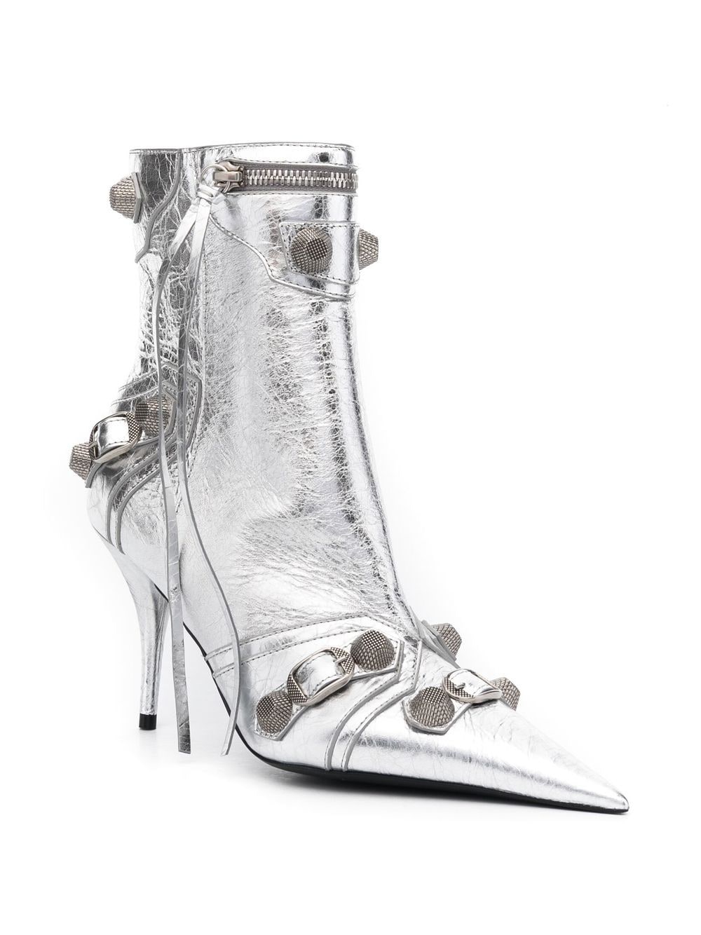 Image 2 of Balenciaga Cagole 90mm metallic ankle boots