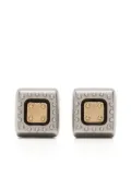 Ports 1961 two-tone square earrings - Silver